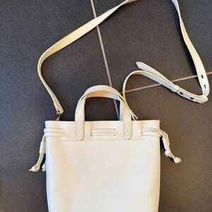 Madewell Cream Transport Tote Crossbody Bag